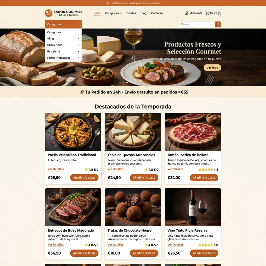 Alimentación Gourmet