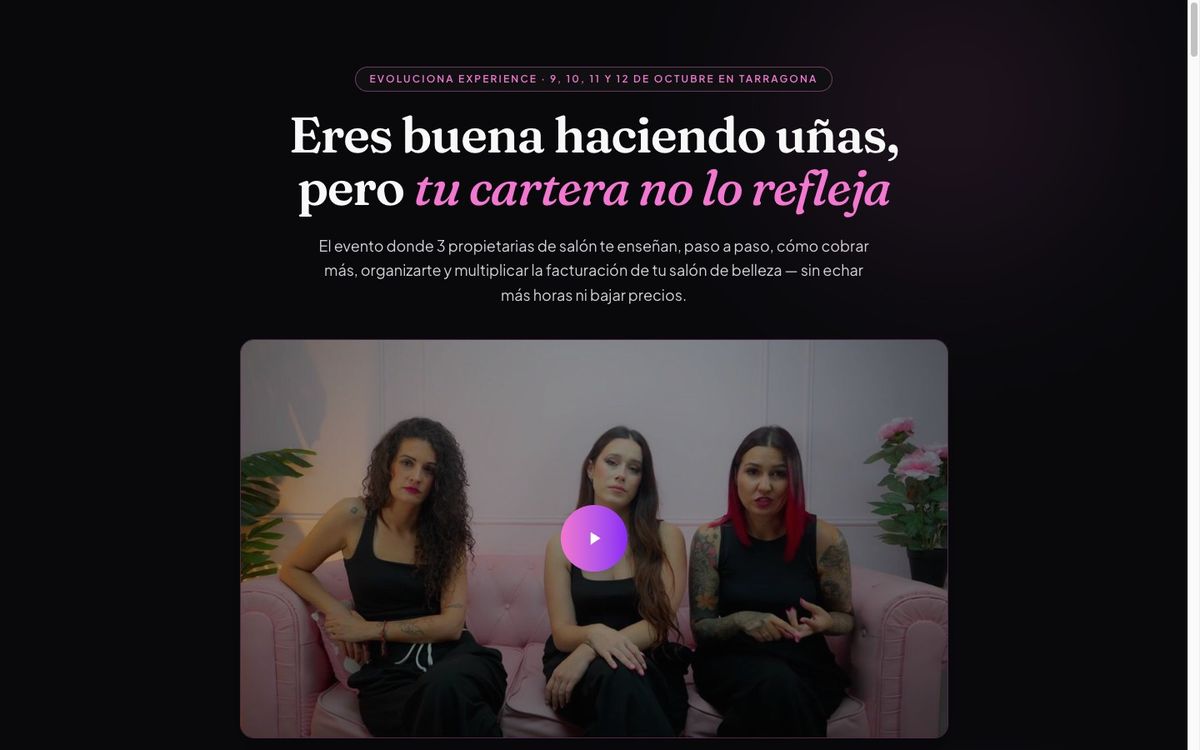 Web de Evoluciona hecha por TuIAgencia